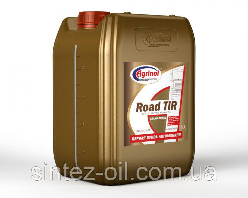 Агрінол Road TIR 10W-40 CI-4/SL Напівсинтетична моторна олива (напівсинтетика) 10 л
