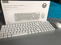 Jelly Comb беспроводная клавиатура с мышкой белая и серая