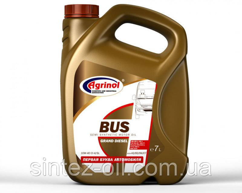 Агрінол BUS 10W-40 CI-4/SL Напівсинтетична моторна олива (напівсинтетика) 7 л