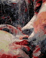 Картина за номерами Пристрасний поцілунок 