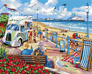 Живопис по номерам Курортне містечко