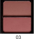 Двойные компактные румяна Parisa Cosmetics B-702 № 01 розово-коралловые 03