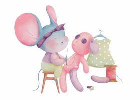 Листівка "Мишка — майстерня", фото 1