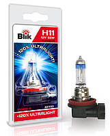 Лампа автомобильная BLIK H11 12V55W PGJ19-2 +120% 42333 BLIK