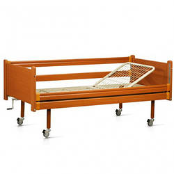 Ліжко дерев'яна функціональна двосекційна OSD-93 для інвалідів і лежачих хворих