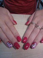 Работы мастеров  выполнены в сети салонов  MakNailS 16