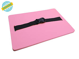 Сидушка універсальна БЕЗ ФАСТЕКСА  Eva-Line 350*240*10 мм Рожева