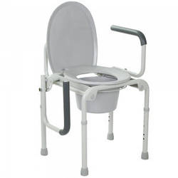 Сталевий стілець-туалет із відкидними підлокітниками OSD-2108D