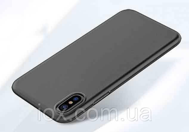Матовий силіконовий чохол-накладка для iPhone X/XS
