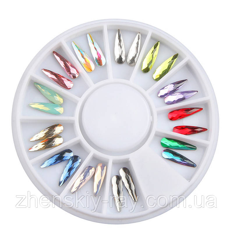 Прикраси для нігтів "Капельки" в карусельці