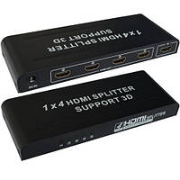 Разветвитель (сплитер) Full 3D HDMI (гнездо HDMI - 4 гнезда HDMI), 1.4V