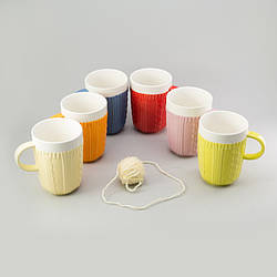 Чашка керамічна для чаю та кави на 300 мл колір в асортименті