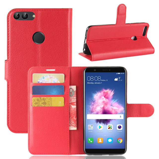 Чохол Huawei P Smart / Enjoy 7S / FIG-LX1 / FIG-LA1 / FIG-LX2 книжка PU-Шкіра червоний