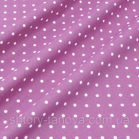 Ткань для штор в стиле прованс, горошек