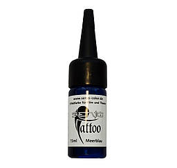 Фарба для тимчасового тату Senjo-Color Tattoo, синя 15 мл