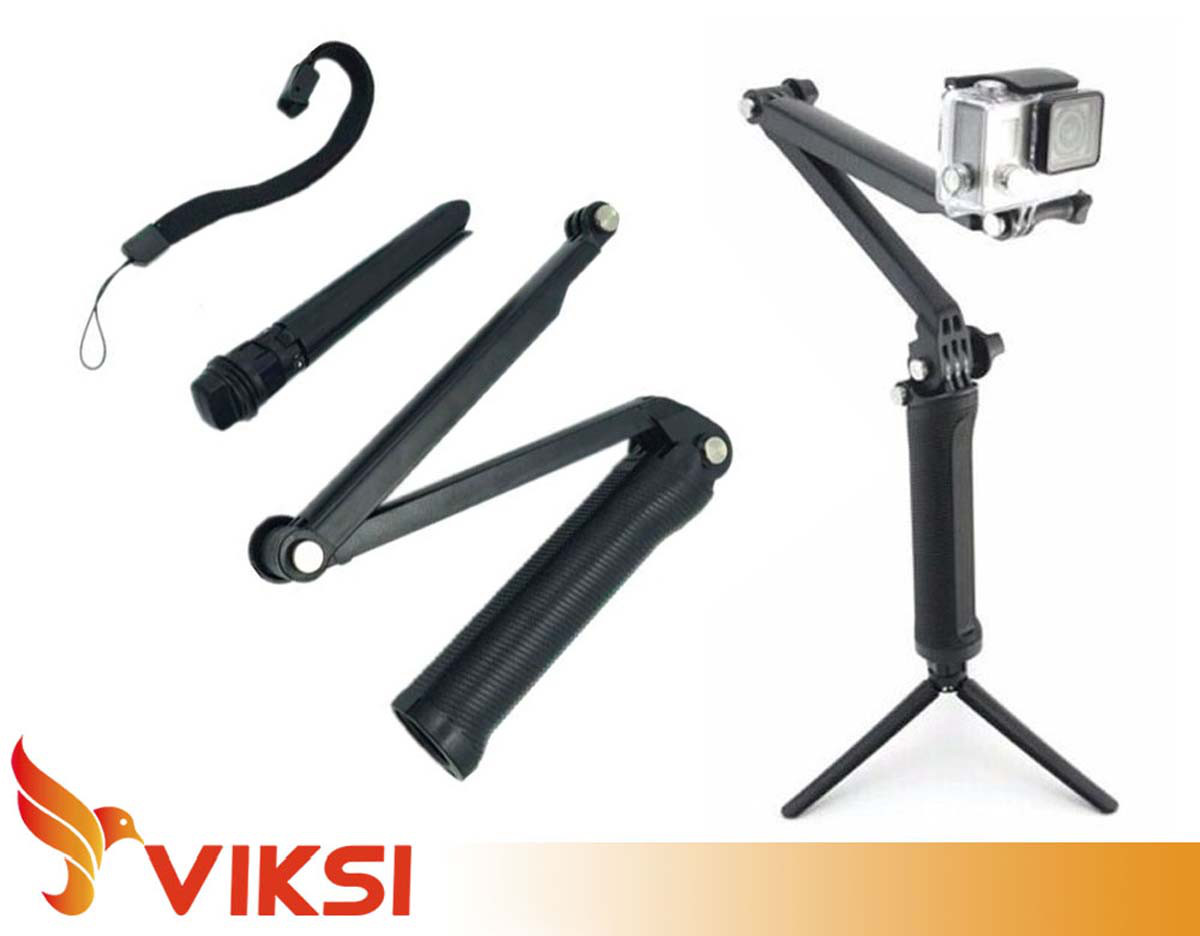Монопод (селфі-палиця) для GoPro (трих-секційний)