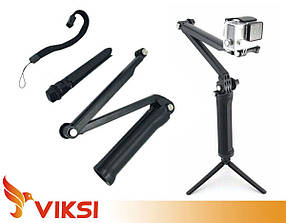 Монопод (селфі-палиця) для GoPro (трих-секційний)