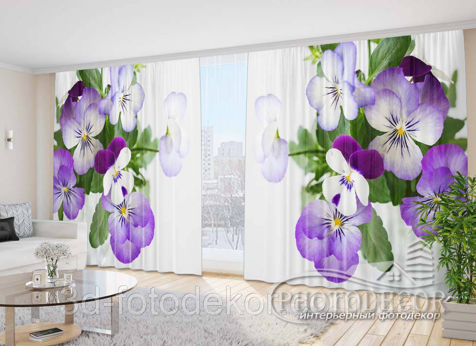 3D Фото Штори "братки" 2,7 м*5,0 м (2 полотна по 2,5 м), тасьма