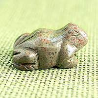 Унакит яшма, статуетка жаба, 306ФГУ
