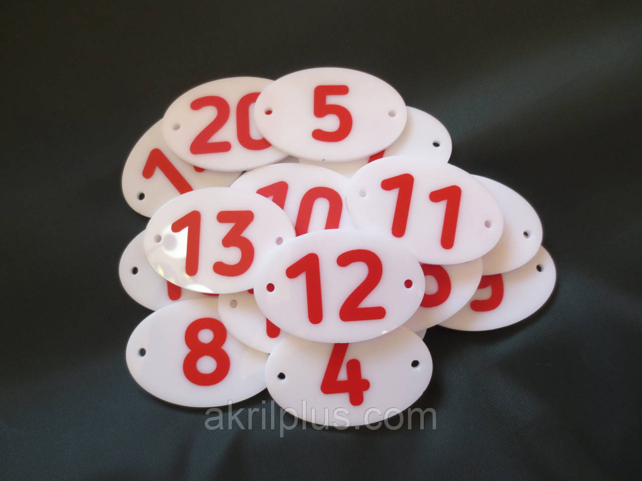 Номерки для камер схову 60*40 мм