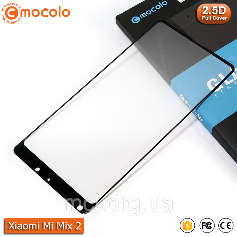 Захисне скло Mocolo Xiaomi Mi Mix 2 Full cover (Black), фото 1