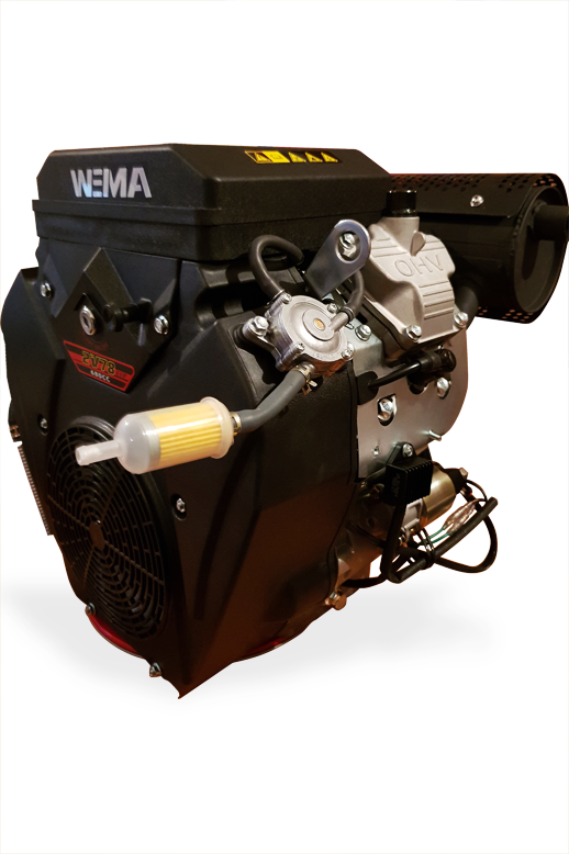 Двигатель бензиновый WEIMA WM2V78F (20 л.с., шпонка, 25,4 мм) - фото 2 - id-p384786003