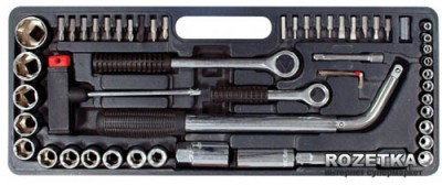 Набір головок та комплектуючих 54ед., 1/4",1/2", Drop Forged INTERTOOL HT-2254