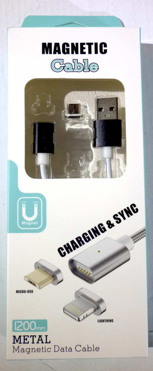 Шнур USB- micro USB V8 магнітний