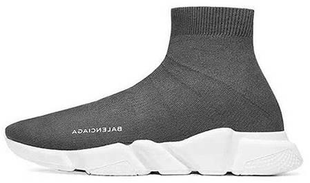 Кросівки чоловічі Balenciaga Speed Trainer Knit High Runner Olive/White баленсіага жіночі. ТОП Репліка ААА, фото 2