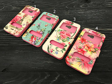 Чехол книжка Flowers book для Samsung Galaxy J5 Prime G570f (прайм) (4 вида)