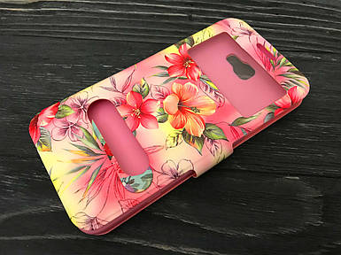 Чехол книжка Flowers book для Samsung Galaxy J5 Prime G570f (прайм) (4 вида) 4