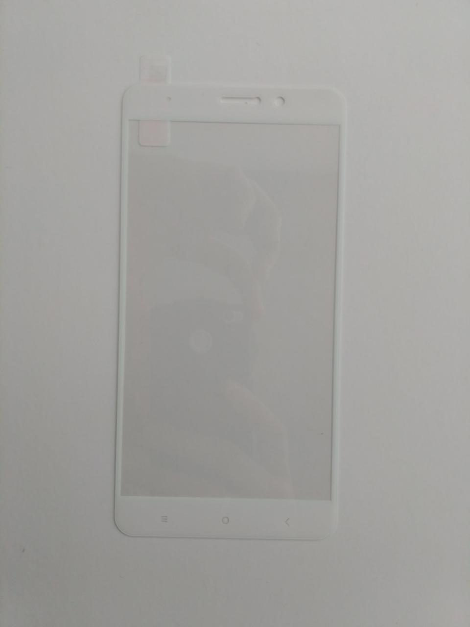 Захисне скло Xiaomi Mi5s Plus з білою рамкою