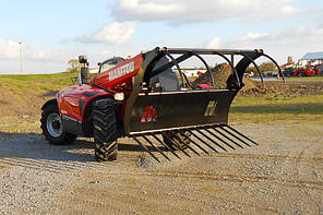 Вила для гній із захопленням великої місткості