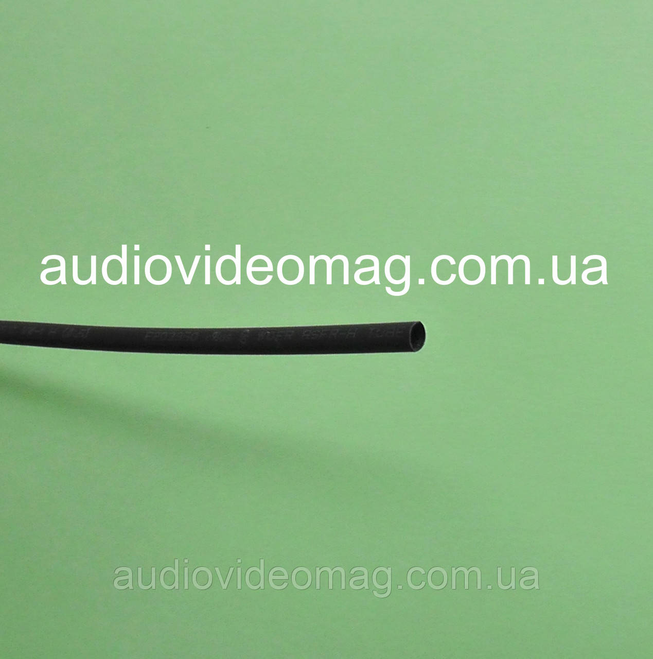 Термозбіжна трубка (термоусадка) (2:1) - 1.5/0.75 мм, 1 метр, чорна, фото 1