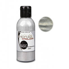 Аквагрим для аерографа SENJO-COLOR для бодіарту — срібло 75 мл