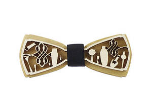 Краватка-метелик для бармена з дерева TheBars