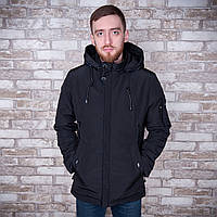 Чоловіча демісезонна куртка, чорного кольору, розмір 50