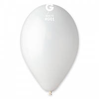 Воздушные шары белый пастель 8" (21 см) Gemar