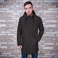 Чоловіча демісезонна куртка (подовжена), кольору хакі