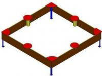 Пісочниця велика (фанера)