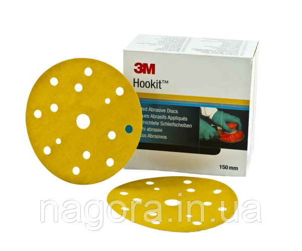 Абразивні диски Hookit 255P+ 150 мм P80 15 від