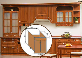 Тумба нижня (мийка) Н80М Валенсія Світ Меблів