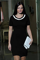 Жіноча офісна сукня колір чорний