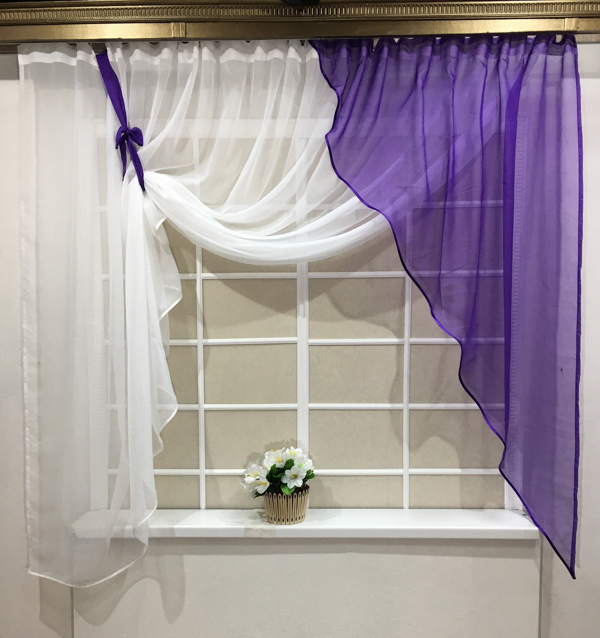 Штори для кухні "Скарлет", Фіолетовий