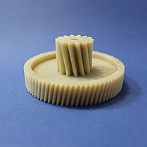 Шестерня середня для м'ясорубки Liberty MG-1415W (косі зуби) Україна, фото 3