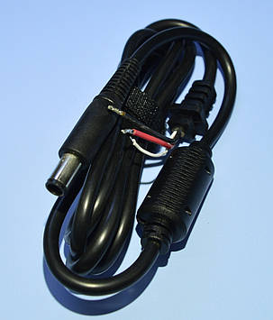 Штекер живлeння 7,4/5,0(pin) прямий з проводом 19.5V/7.7A, KOM0266