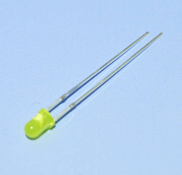 Світлодіод d3мм жовтий діфузний офарб. 70-150mcd; 590nm 30UY1D30-100 Toyo