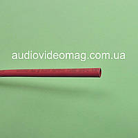 Термозбіжна трубка (термоусадка) (2:1) - 2.5/1.25 мм, 1 метр, червона