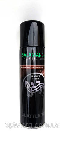 Аерозольна фарба Середньо коричнева "Leather Fresh" Salamander PROFESSIONAL для гладкої шкіри, фото 1