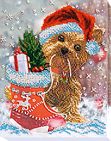 Картина для вышивки бисером Новогоднее чудо (20 х 25 см) Абрис Арт AB-557